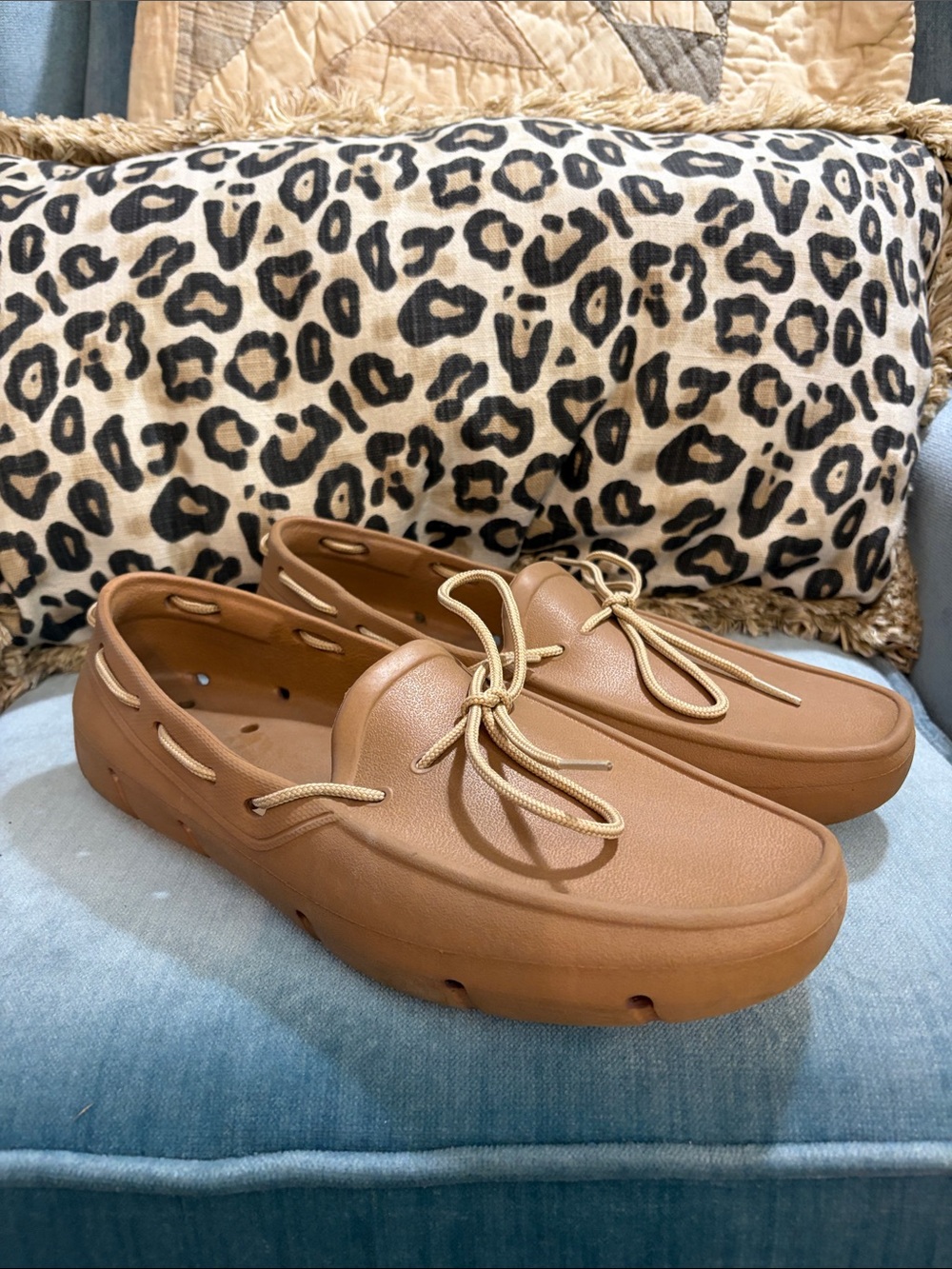 Tucket men’s deck shoes in Cognac- size 11